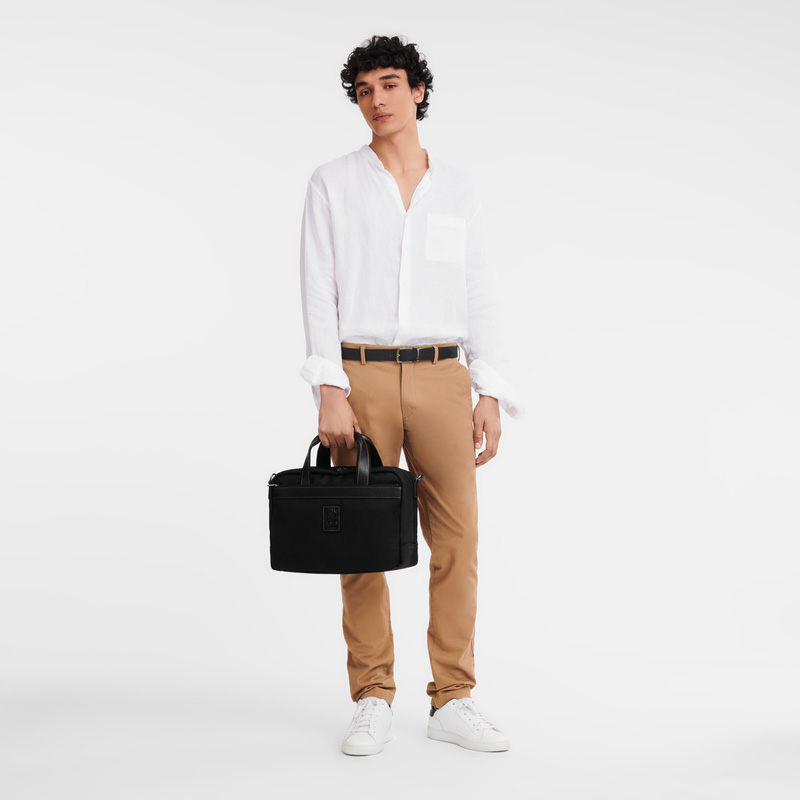Bolsas De Viagem Longchamp Boxford S Travel bag Masculino Pretas | LC-DQSR9638