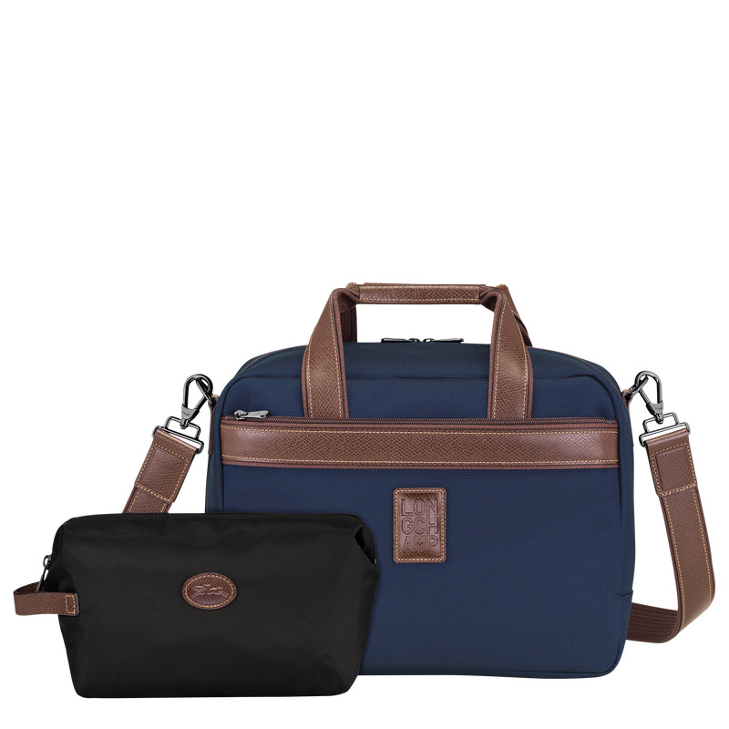 Bolsas De Viagem Longchamp Boxford S Travel bag Masculino Azuis | LC-KJDX5453