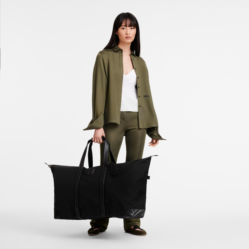 Bolsas De Viagem Longchamp Boxford XL Travel bag Feminino Pretas | LC-XPUR7108