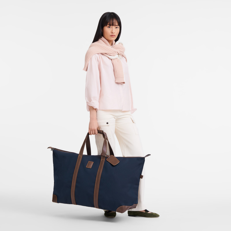 Bolsas De Viagem Longchamp Boxford XL Travel bag Feminino Azuis | LC-IZVD2059