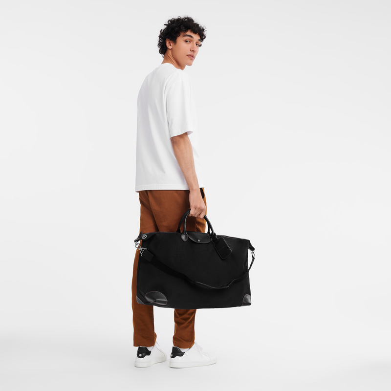 Bolsas De Viagem Longchamp Boxford XL Travel bag Masculino Pretas | LC-VHMT5742