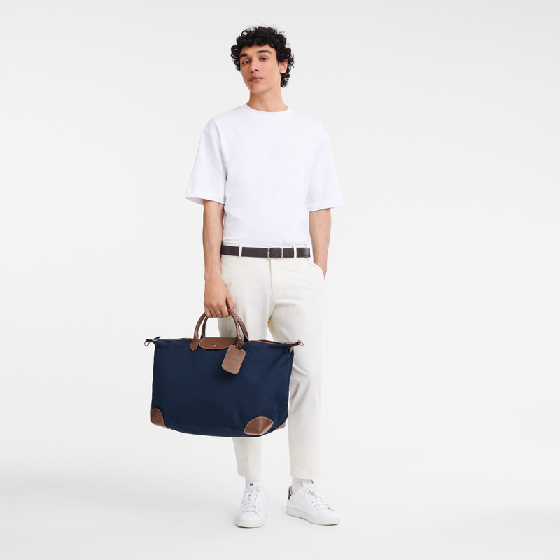 Bolsas De Viagem Longchamp Boxford XL Travel bag Masculino Azuis | LC-PFVR0678