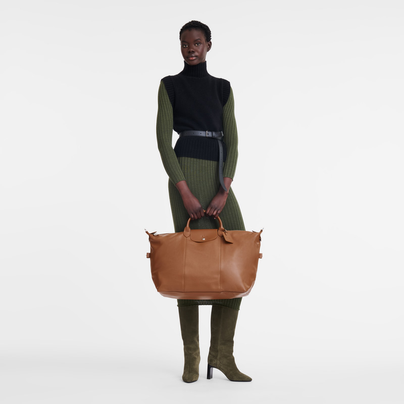 Bolsas De Viagem Longchamp Le Foulonné L Travel bag Feminino Caramel | LC-UPNI9488