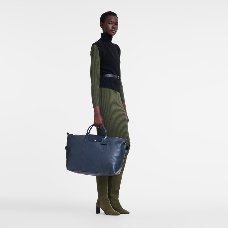 Bolsas De Viagem Longchamp Le Foulonné L Travel bag Feminino Azul Marinho | LC-EIOC0929