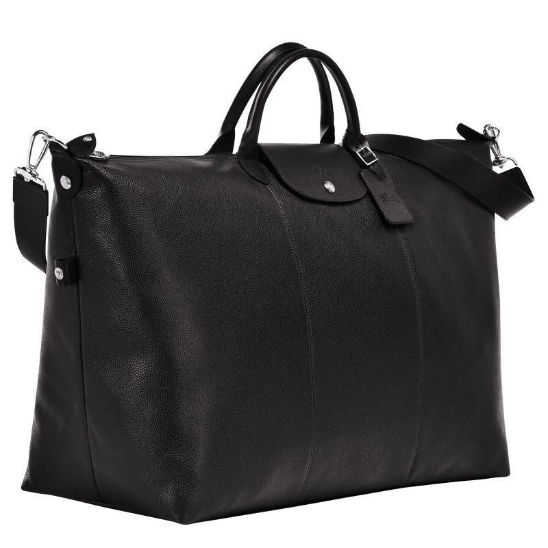Bolsas De Viagem Longchamp Le Foulonné L Travel bag Masculino Pretas | LC-QTNG7839