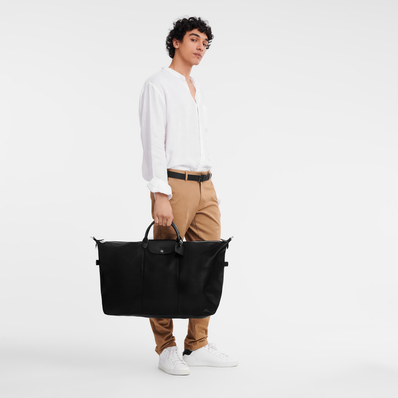 Bolsas De Viagem Longchamp Le Foulonné XL Travel bag Masculino Pretas | LC-PBLV6230