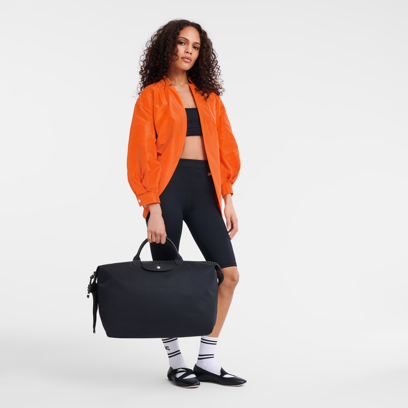 Bolsas De Viagem Longchamp Le Pliage Energy L Travel bag Feminino Pretas | LC-TYNG4888