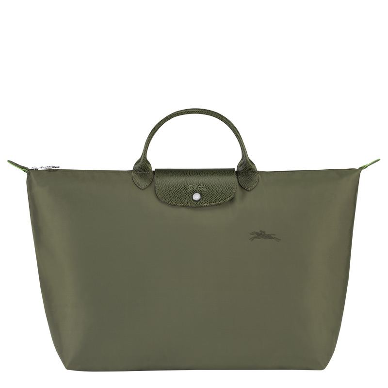 Bolsas De Viagem Longchamp Le Pliage Green L Travel bag Masculino Forest | LC-PUGS1787