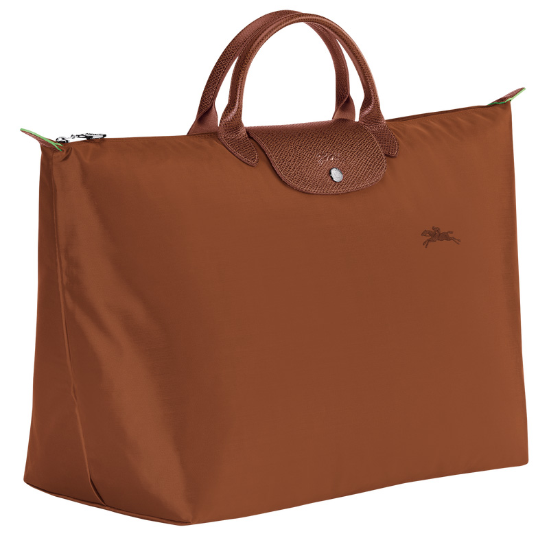 Bolsas De Viagem Longchamp Le Pliage Green L Travel bag Masculino Cognac | LC-MKGT9177