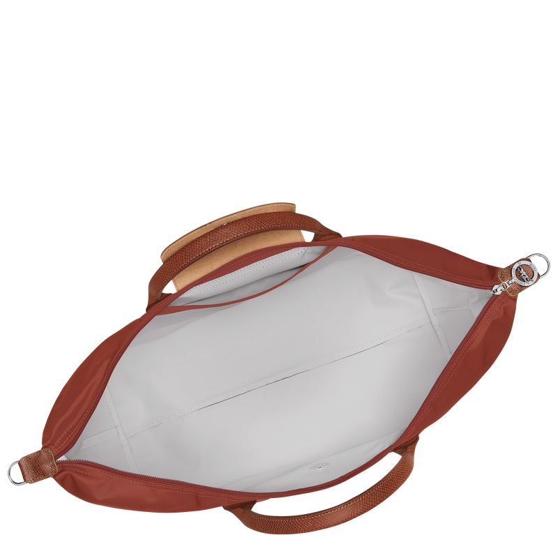 Bolsas De Viagem Longchamp Le Pliage Green Travel bag expandable Masculino Chestnut | LC-NBBR0764