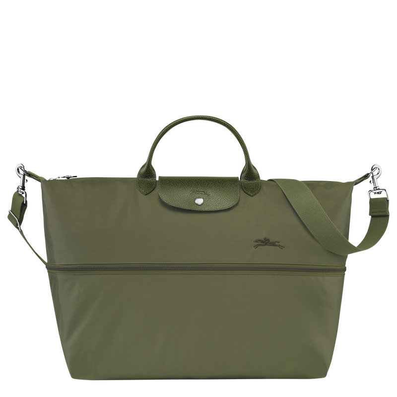 Bolsas De Viagem Longchamp Le Pliage Green Travel bag expandable Masculino Forest | LC-IJRJ2763