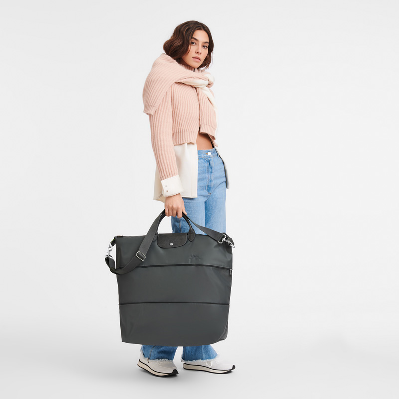 Bolsas De Viagem Longchamp Le Pliage Green Travel bag expandable Masculino Graphite | LC-EBUV1706