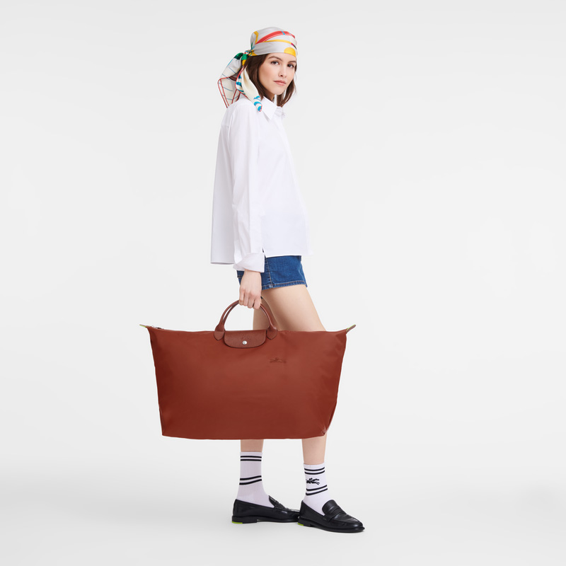 Bolsas De Viagem Longchamp Le Pliage Green XL Travel bag Feminino Chestnut | LC-CNXA1868