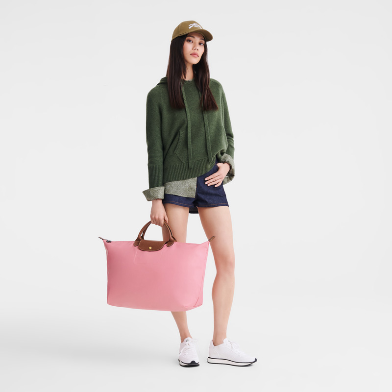 Bolsas De Viagem Longchamp Le Pliage Original L Travel bag Feminino Marshmallow | LC-IATX7209