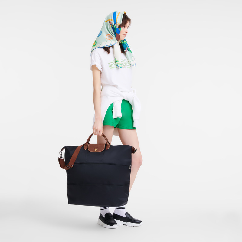 Bolsas De Viagem Longchamp Le Pliage Original Travel bag expandable Masculino Pretas | LC-JWFC8493