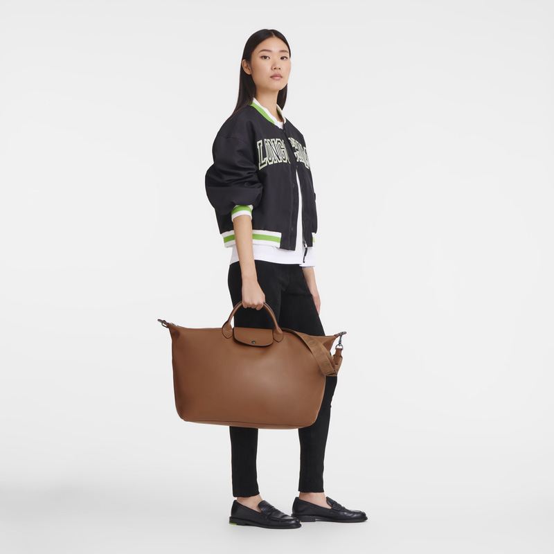 Bolsas De Viagem Longchamp Le Pliage Xtra L Travel bag Feminino Cognac | LC-NGNO4254