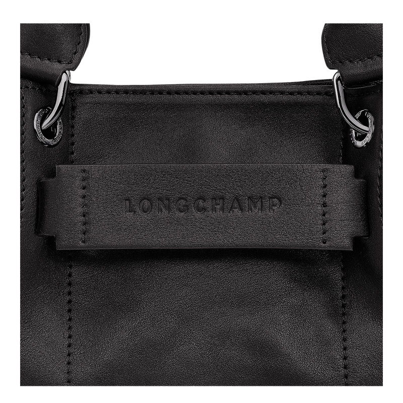 Bolsas Mini Longchamp 3D XS Handbag Feminino Pretas | LC-KVRE6135
