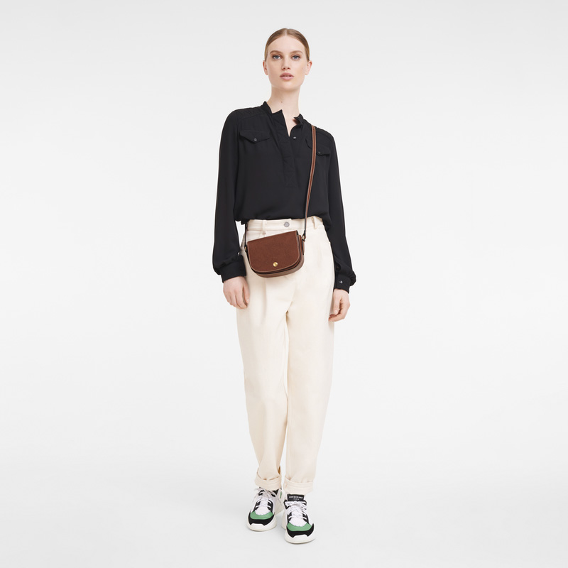 Bolsas Mini Longchamp Épure XS Crossbody bag Feminino Marrom | LC-PMGU1110