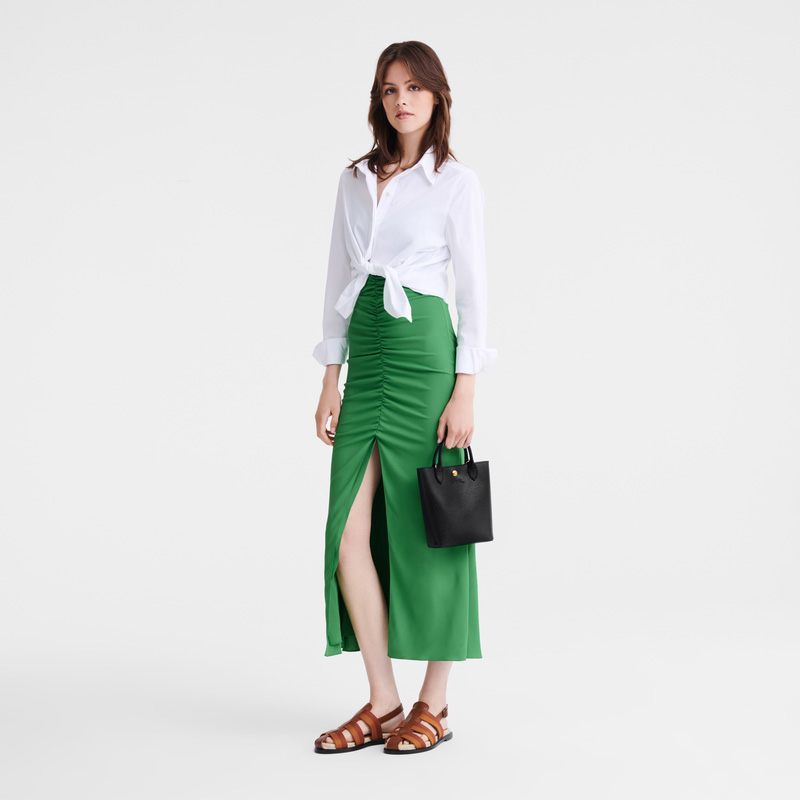 Bolsas Mini Longchamp Épure XS Tote bag Feminino Pretas | LC-LKBQ2539