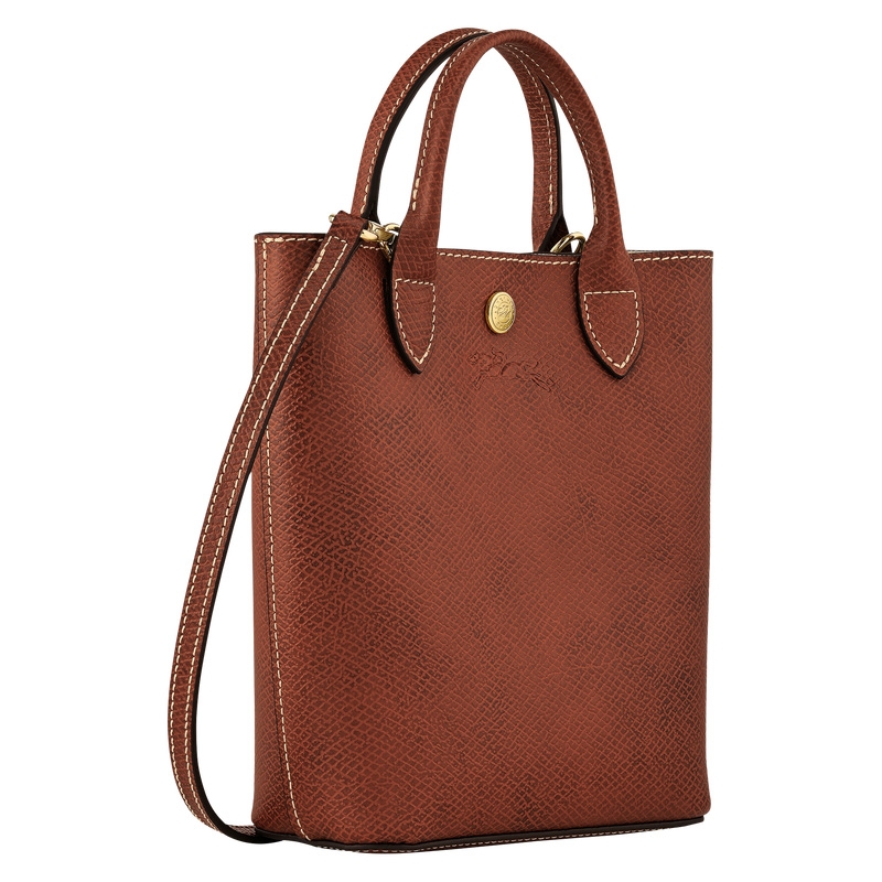Bolsas Mini Longchamp Épure XS Tote bag Feminino Marrom | LC-DBYA0779