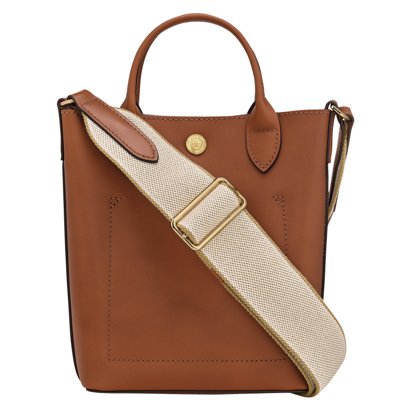 Bolsas Mini Longchamp Épure XS Tote bag Feminino Cognac | LC-GBZG7125