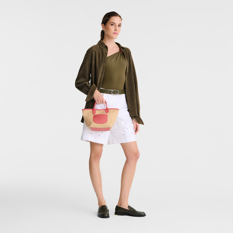 Bolsas Mini Longchamp Le Pliage Collection XS Basket bag Feminino Blush | LC-FFBI4408