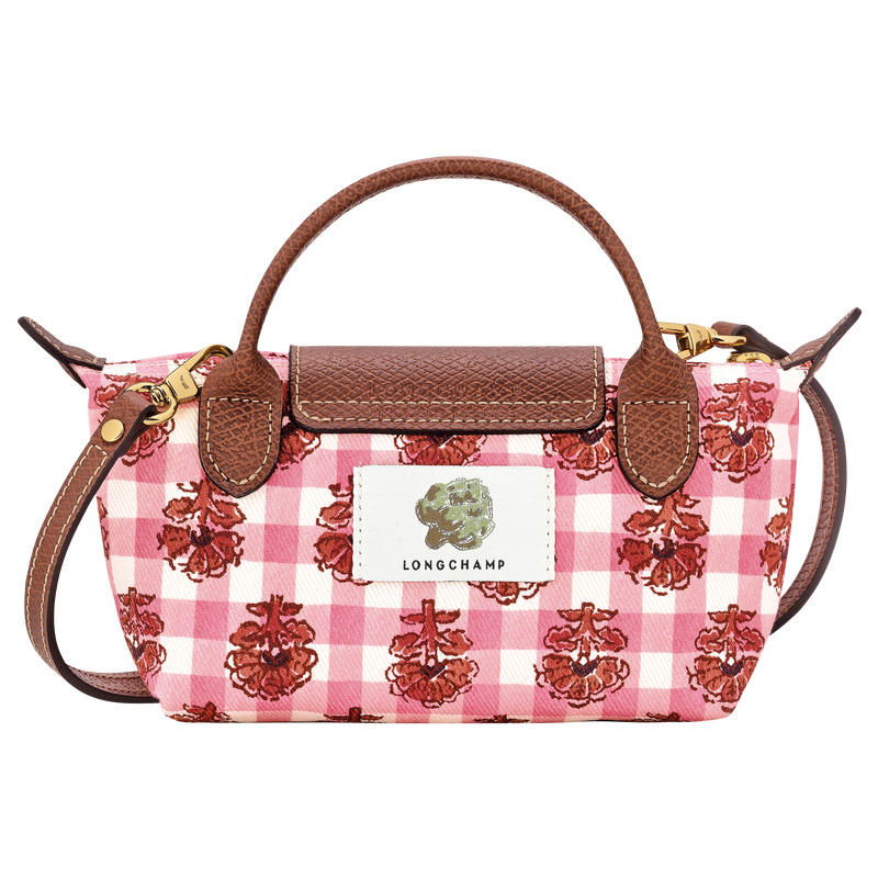 Bolsas Mini Longchamp Le Pliage Collection XS Pouch Feminino Blush | LC-QUZH9814