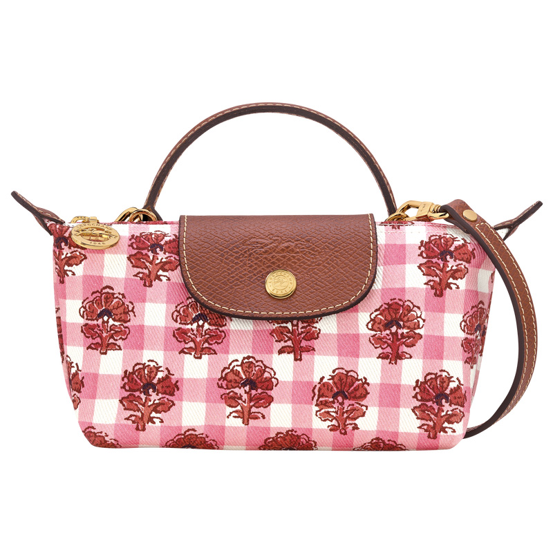 Bolsas Mini Longchamp Le Pliage Collection XS Pouch Feminino Blush | LC-QUZH9814