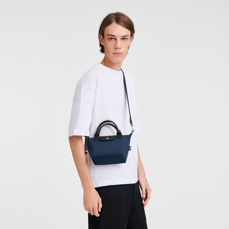 Bolsas Mini Longchamp Le Pliage Energy XS Handbag Feminino Azul Marinho | LC-DKYW3458
