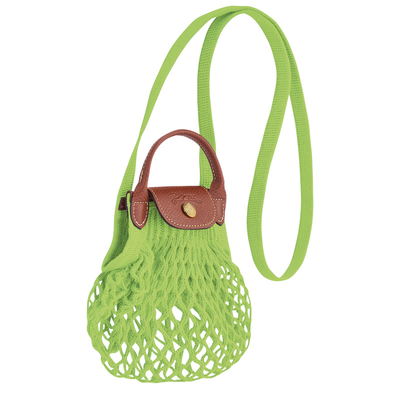 Bolsas Mini Longchamp Le Pliage Filet XS Mesh bag Feminino Verdes Luz | LC-THOM4736