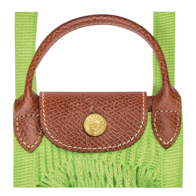 Bolsas Mini Longchamp Le Pliage Filet XS Mesh bag Feminino Verdes Luz | LC-THOM4736