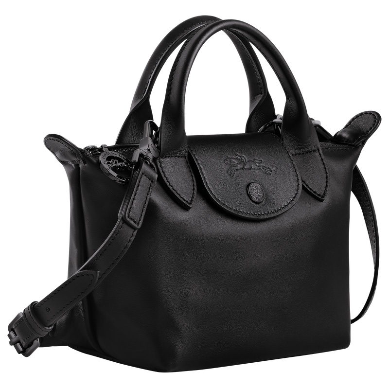 Bolsas Mini Longchamp Le Pliage Xtra XS Handbag Feminino Pretas | LC-DRNB6460