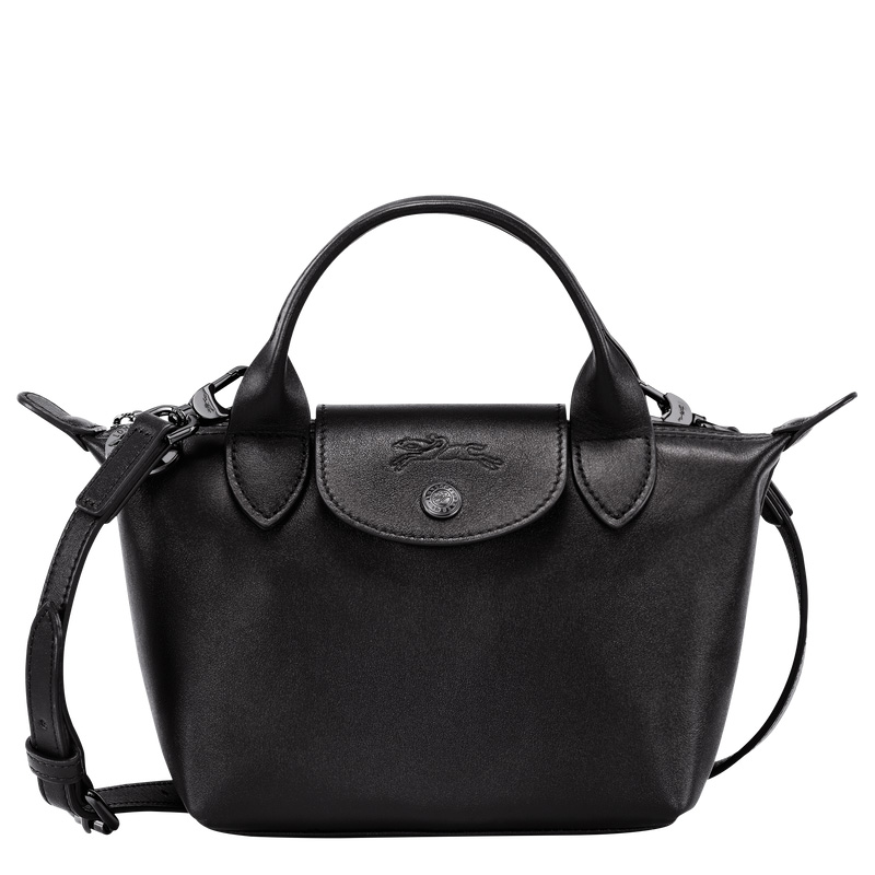 Bolsas Mini Longchamp Le Pliage Xtra XS Handbag Feminino Pretas | LC-DRNB6460