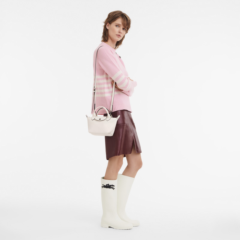 Bolsas Mini Longchamp Le Pliage Xtra XS Handbag Feminino Ecru | LC-LANC1061