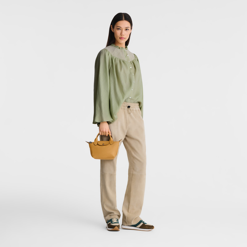 Bolsas Mini Longchamp Le Pliage Xtra XS Handbag Feminino Honey | LC-KCHD4622