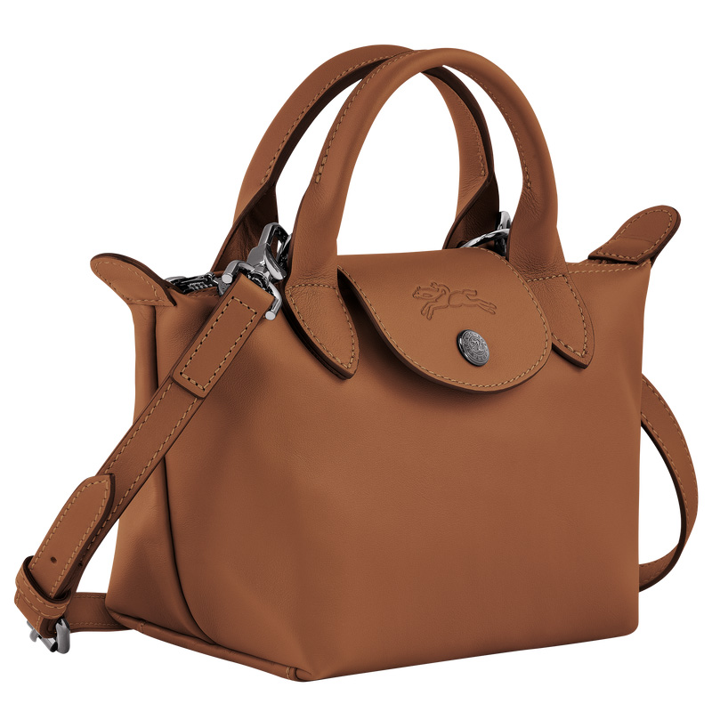 Bolsas Mini Longchamp Le Pliage Xtra XS Handbag Feminino Cognac | LC-OEVM1152