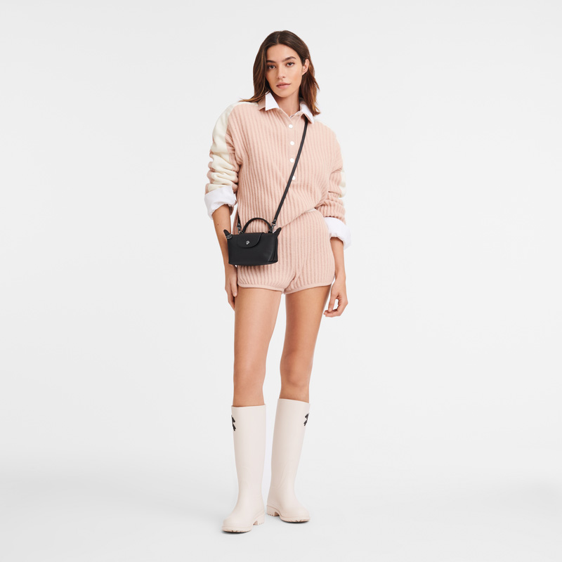 Bolsas Mini Longchamp Le Pliage Xtra XS Pouch Feminino Pretas | LC-VWLP7951