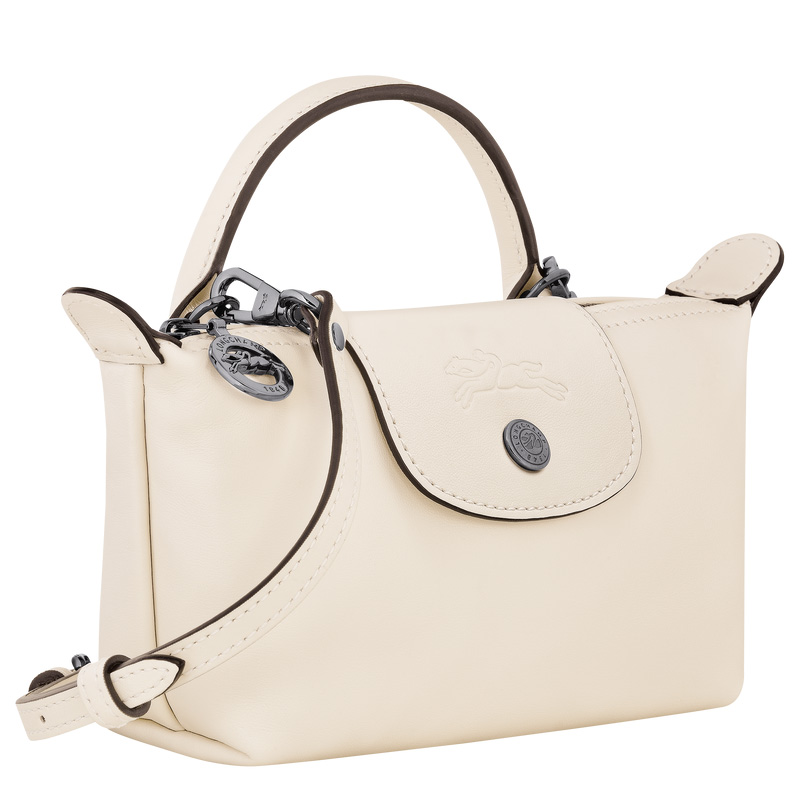 Bolsas Mini Longchamp Le Pliage Xtra XS Pouch Feminino Ecru | LC-NZGH6872