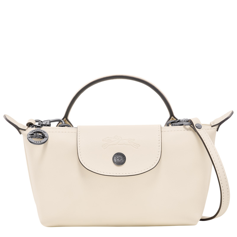 Bolsas Mini Longchamp Le Pliage Xtra XS Pouch Feminino Ecru | LC-NZGH6872