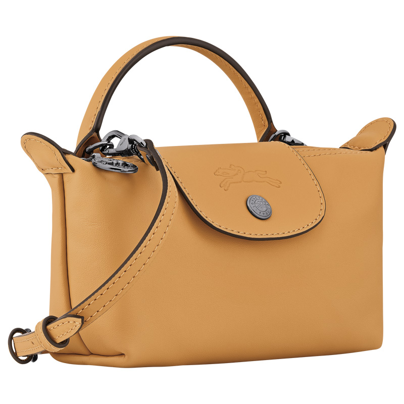 Bolsas Mini Longchamp Le Pliage Xtra XS Pouch Feminino Honey | LC-ISHU6870
