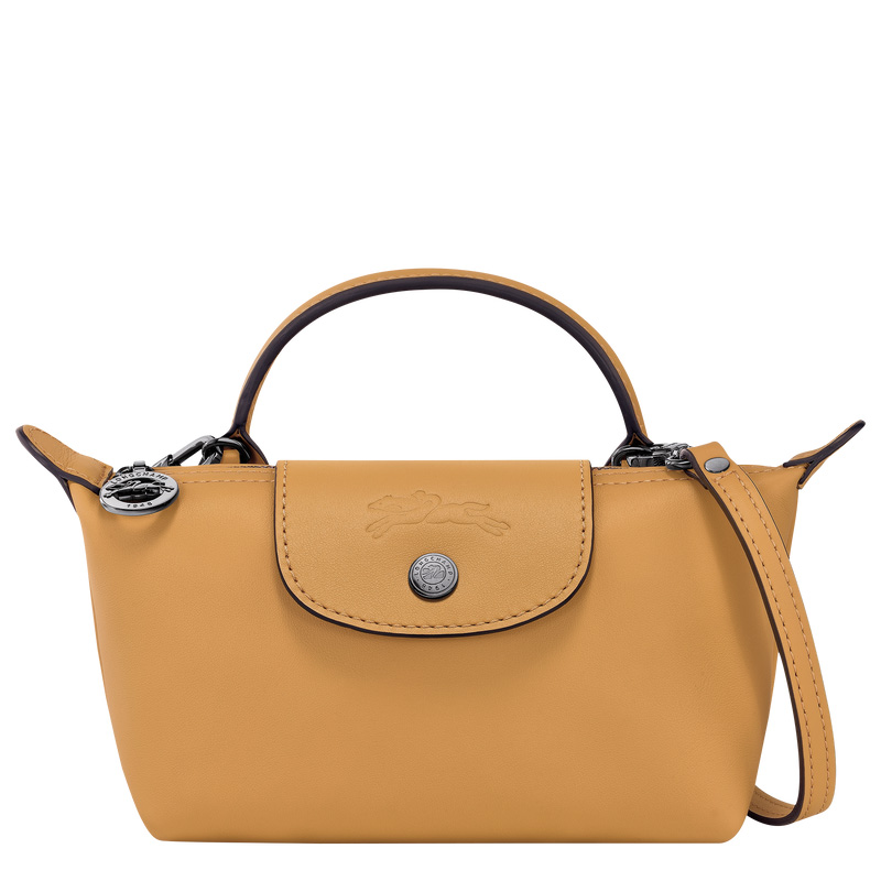 Bolsas Mini Longchamp Le Pliage Xtra XS Pouch Feminino Honey | LC-ISHU6870