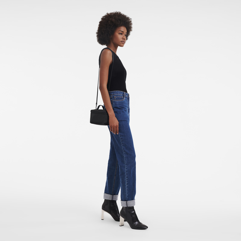 Bolsas Mini Longchamp Le Pliage Xtra XS Vanity Feminino Pretas | LC-ZMPP1183