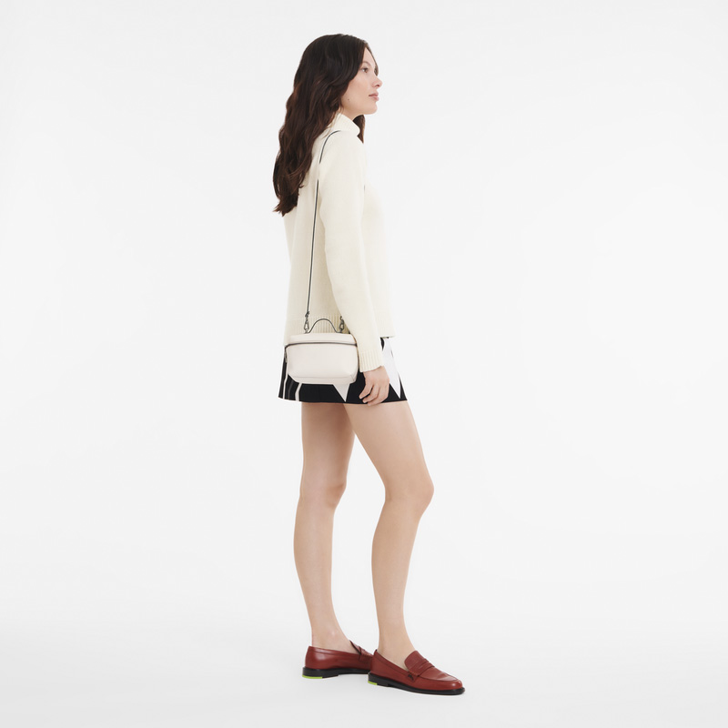 Bolsas Mini Longchamp Le Pliage Xtra XS Vanity Feminino Ecru | LC-MUTF4553