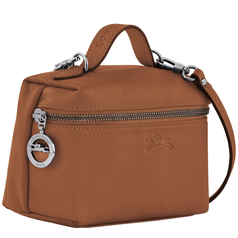 Bolsas Mini Longchamp Le Pliage Xtra XS Vanity Feminino Cognac | LC-LZDU0691