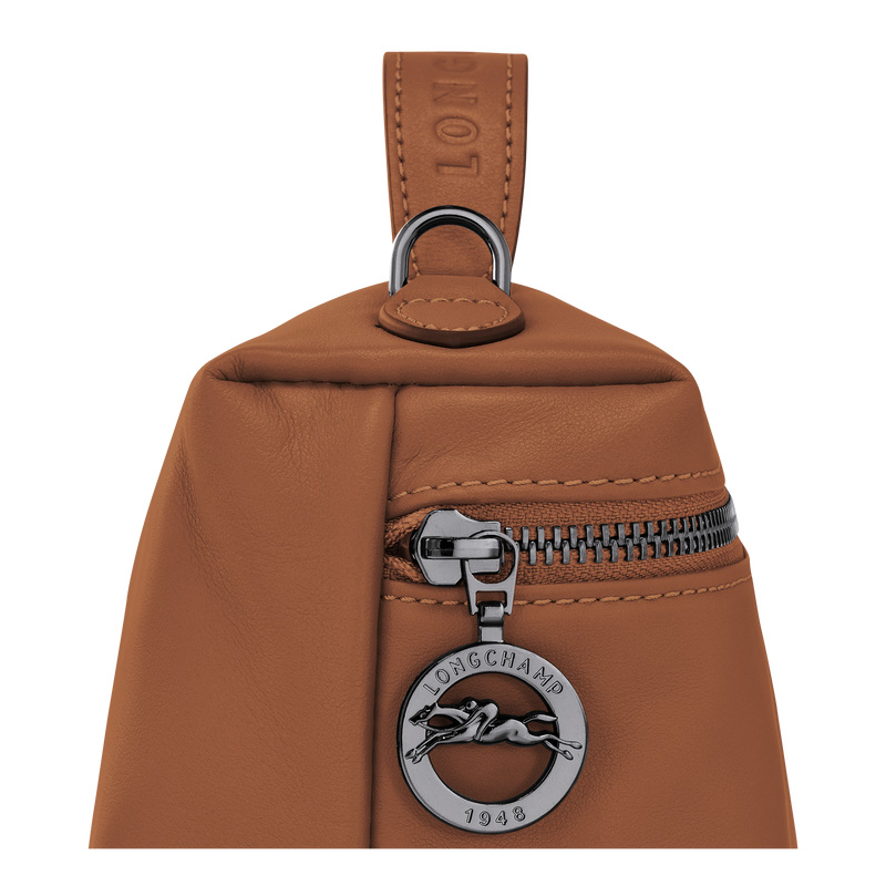 Bolsas Mini Longchamp Le Pliage Xtra XS Vanity Feminino Cognac | LC-LZDU0691