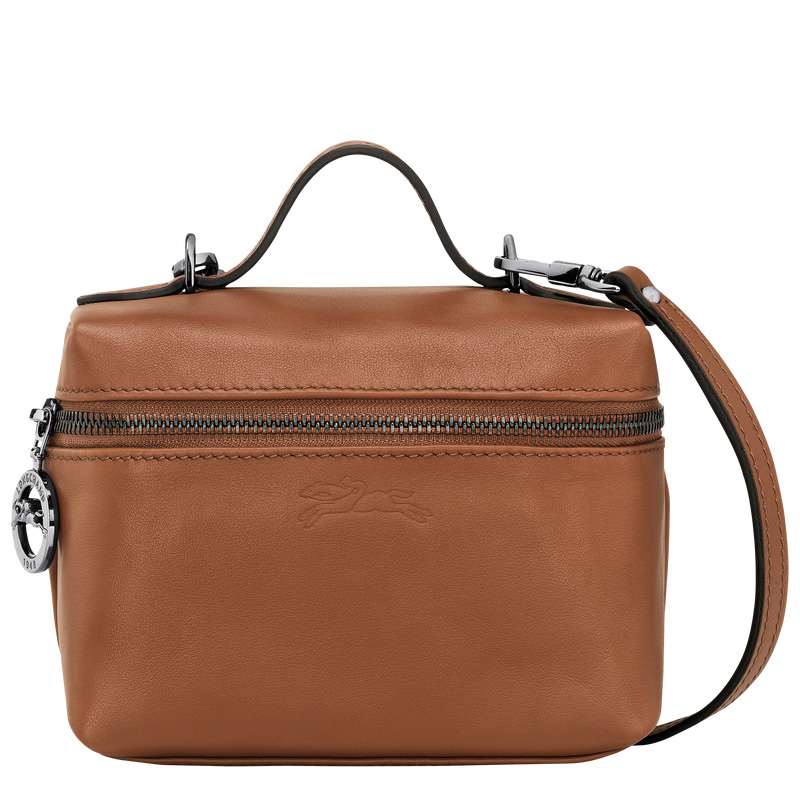 Bolsas Mini Longchamp Le Pliage Xtra XS Vanity Feminino Cognac | LC-LZDU0691