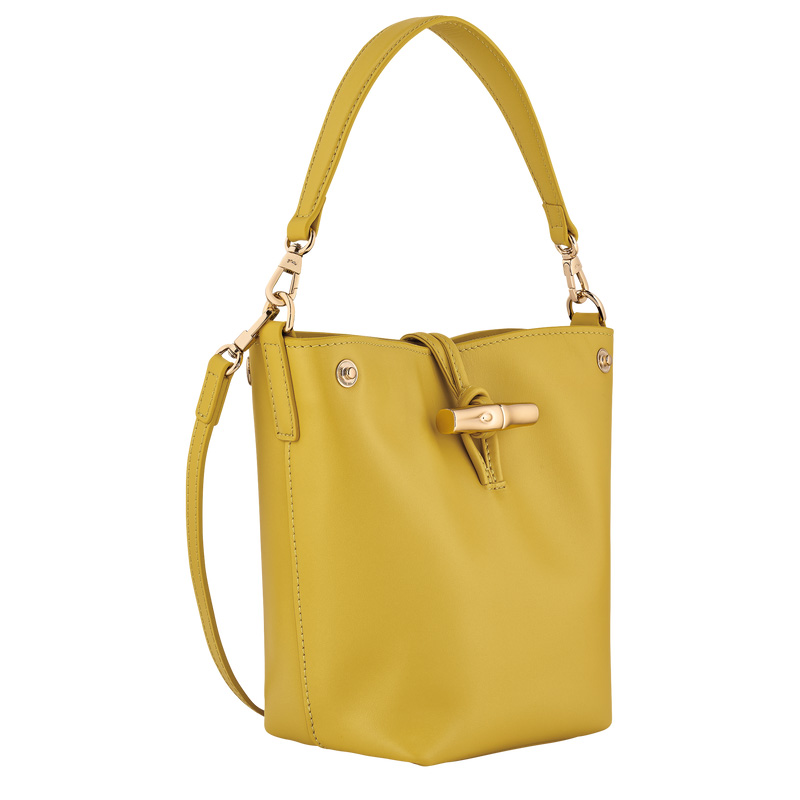 Bolsas Mini Longchamp Le Roseau XS Bucket bag Feminino Ginger | LC-POEI6360