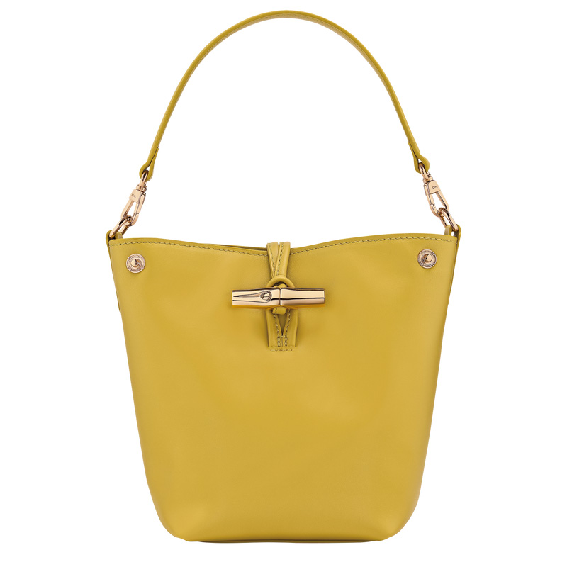 Bolsas Mini Longchamp Le Roseau XS Bucket bag Feminino Ginger | LC-POEI6360