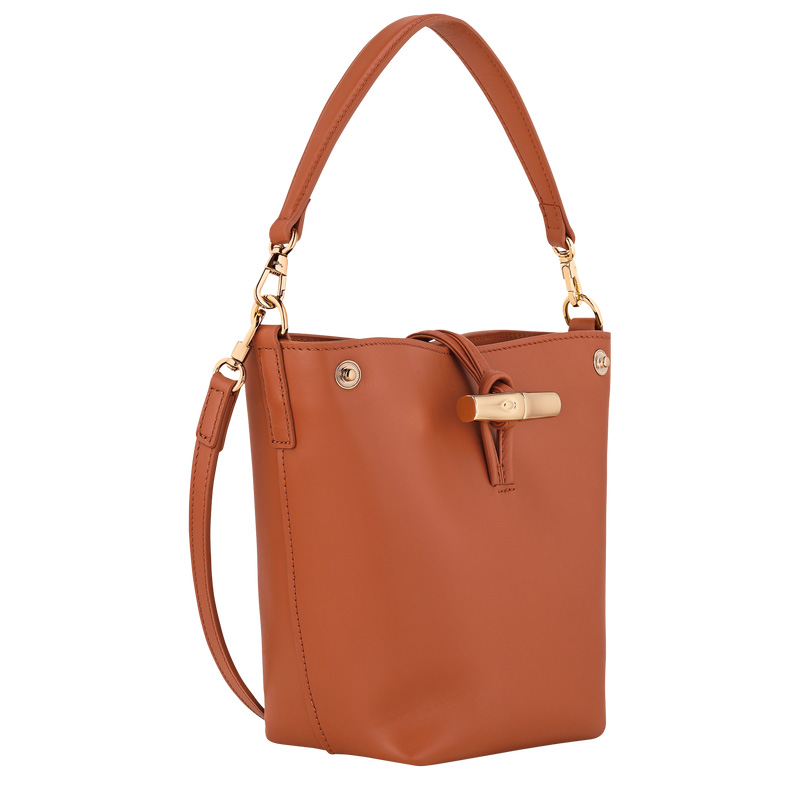 Bolsas Mini Longchamp Le Roseau XS Bucket bag Feminino Bark | LC-JWBZ9447