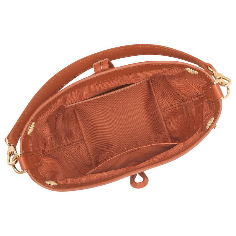 Bolsas Mini Longchamp Le Roseau XS Bucket bag Feminino Bark | LC-JWBZ9447